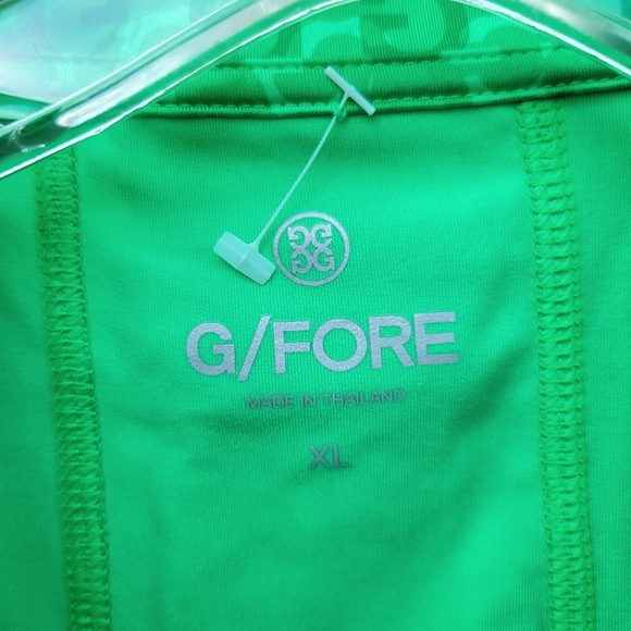 G/FOREWomens Allover G Print Quarter Zip Acid Lime -Size XLarge - Picture 6 of 8